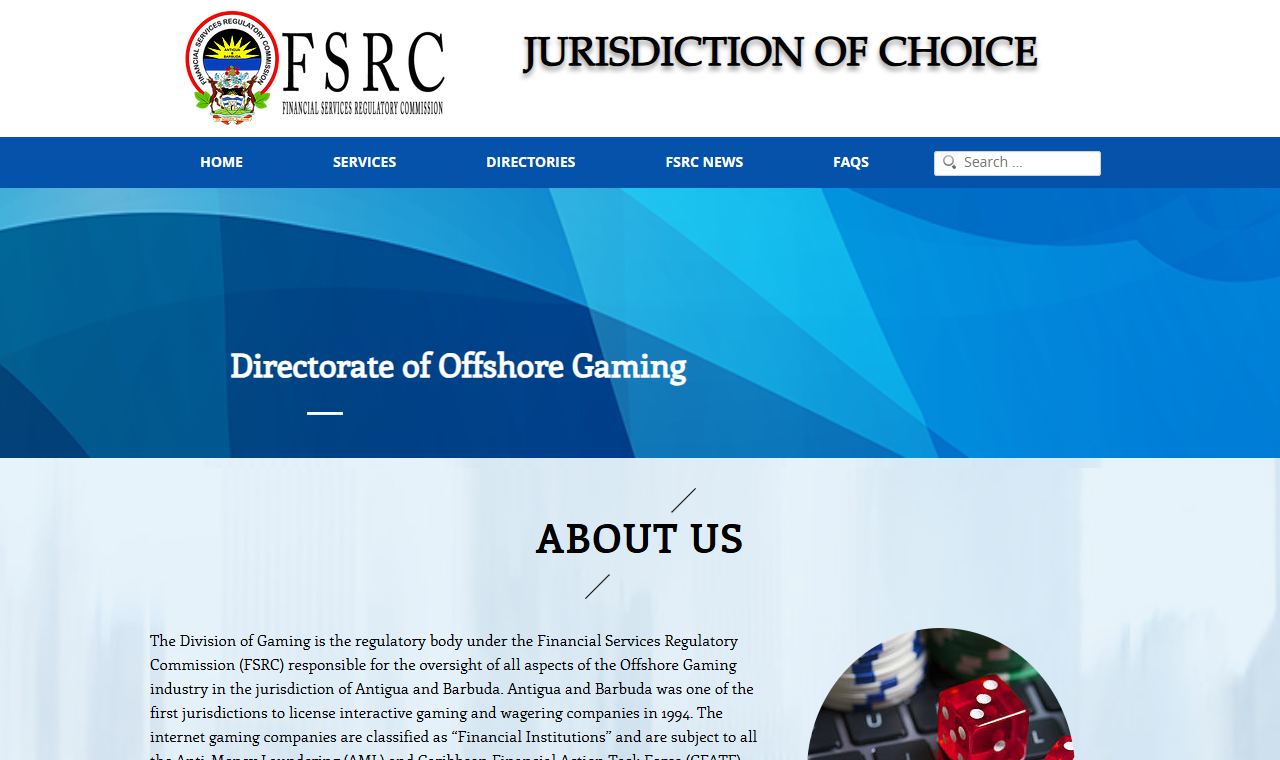 Antigua & Barbuda – Division of Gaming – Website zum regulatorischen Hintergrund von Antigua & Barbuda-Casinos